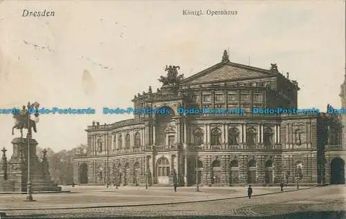 R023407 Dresden. Königl. Opernhaus. Alfred Kratze. 1909