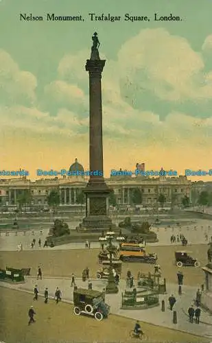 R022346 Nelson Monument. Trafalgar Square. London. Arcadian