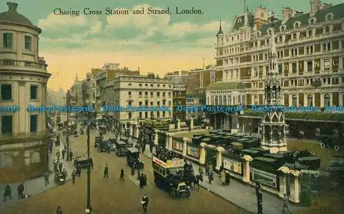 R022349 Charing Cross Station und Strand. London. Arcadian