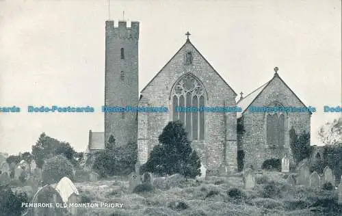 R021594 Pembroke Old Monkton Priory. Photochrom