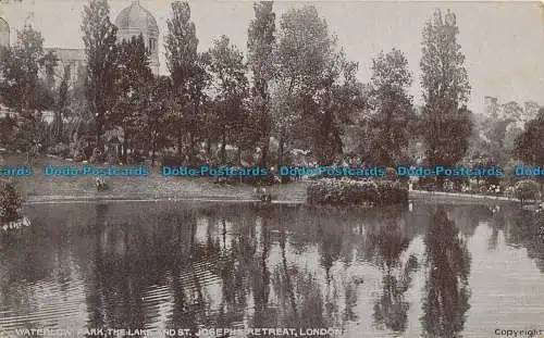 R022462 Waterlow Park. Der See und St. Josephs Retreat. London. G.D. und D.L.