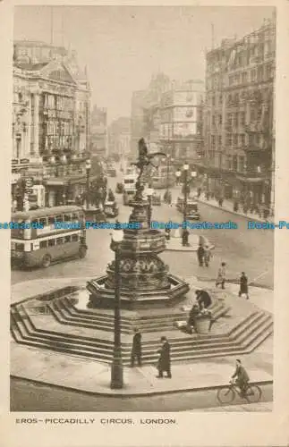 R022502 Eros. Piccadilly Circus. London. D.F. und S