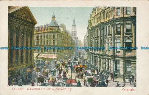 R022583 London. Herrenhaus und Cheapside. 1905