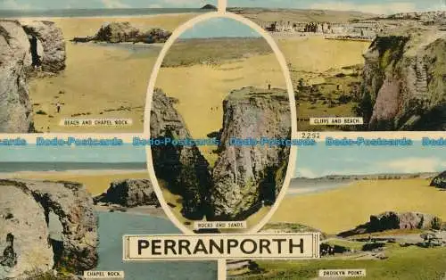 R022605 Perranporth. Mehrfachansicht. Dearden und Wade. 1959