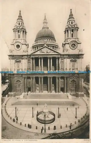 R022621 London. St. Pauls Cathedral. Photochrom. Nr 30691. 1923