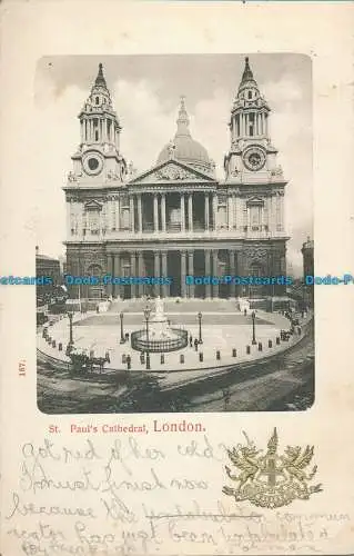 R022626 St. Pauls Cathedral. London. Hartmann. 1906