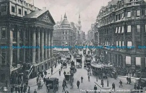 R023781 The Mansion House und Cheapside. London. 1920