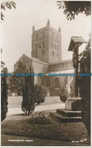 R022835 Tewkesbury Abbey. Walter Scott. Nr AA518. RP