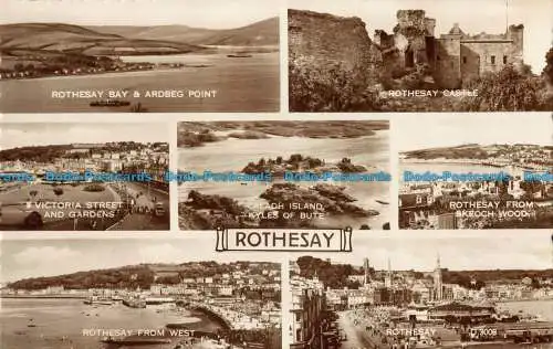 R041356 Rothesay. Mehrfachansicht. Valentinstag. RP. 1960