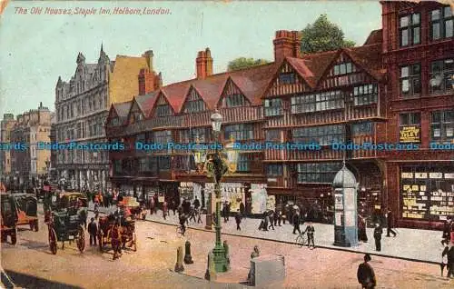 R041395 Die alten Häuser. Staple Inn. Holborn. London. 1905