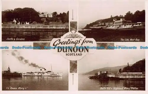 R041452 Grüße aus Dunoon Schottland. Mehrfachansicht. RP