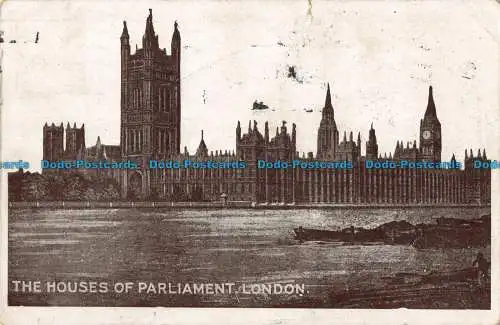 R041503 The Houses of Parliament. London. 1919