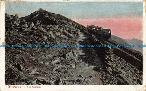 R041550 Snowdon. The Summit. Pfau. Autochrom