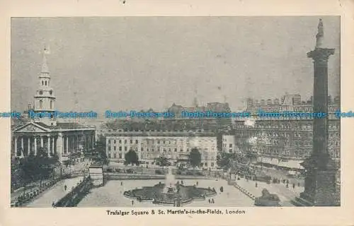 R041578 Trafalgar Square und St. Martins in the Fields. London