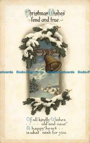 R041919 Grüße. Weihnachtswünsche. Winterszene