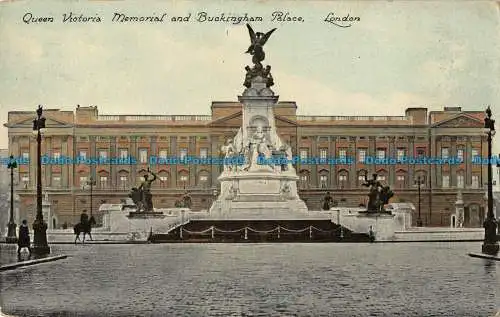 R041930 Queen Victoria Memorial und Buckingham Palace. London