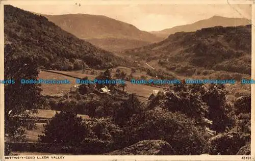 R042238 Betten Y Coed. Lledr Valley. Photochrom. Nr 45191
