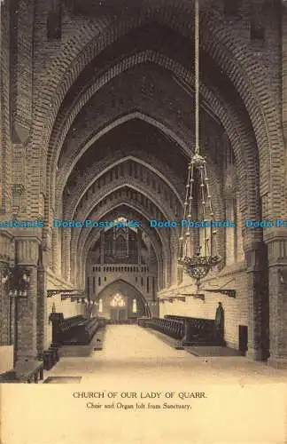 R042269 Kirche Unserer Lieben Frau von Quarr. Chor und Orgelboden aus Sanctuary