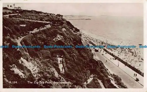 R042312 Der Zick-Zack-Weg. Bournemouth. Nahe. Nr. R.104. 1932