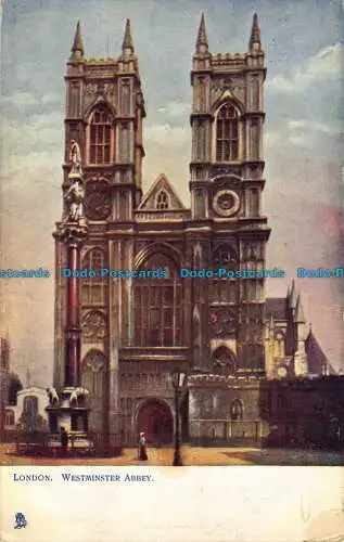 R042363 London. Westminster Abbey. stecken. Oilette. 1904