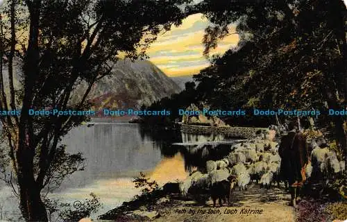 R042387 Pfad am Loch Katrine. Valentine