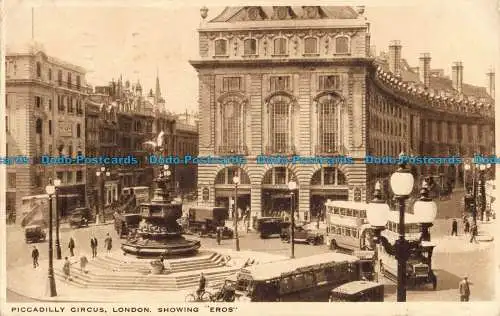 R042842 Piccadilly Circus. London zeigt Eros. 1937