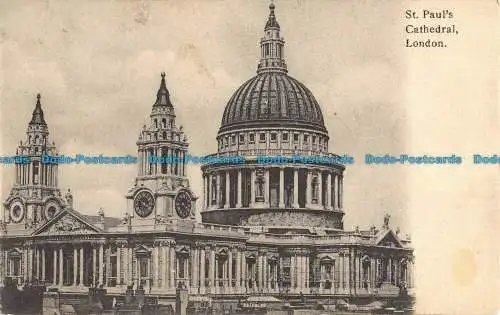 R042496 St. Pauls Cathedral. London. J. J. Samuels. 1907