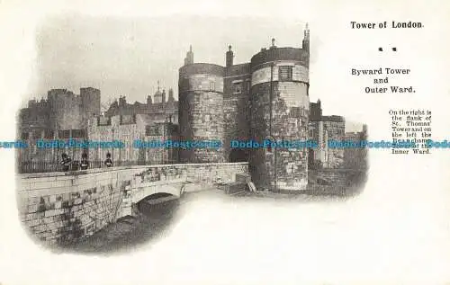 R042535 Tower of London. Byward Tower und Outer Ward. Gummistiefel