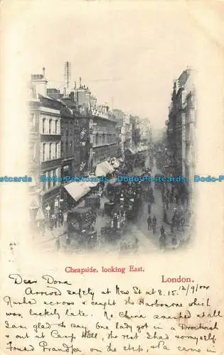 R042972 Cheapside Looking East. London. 1904