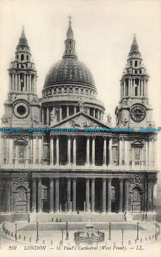 R043024 London. St. Pauls Kathedrale. Westfront. LL. Nr 259