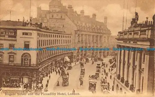 R043039 Regent Street und das Piccadilly Hotel. London. J. J. Samuels