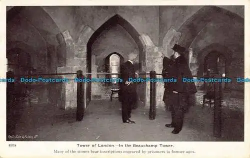 R043042 Tower of London. im Beauchamp Tower. Sturm und Polden. Nr 4938