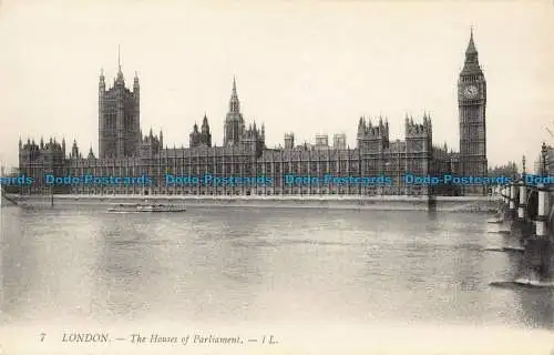 R043059 London. The Houses of Parliament. LL. Nr 7