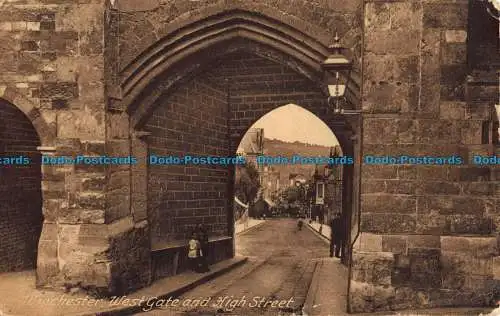R043109 Winchester. West Gate und High Street. Frith. 1925