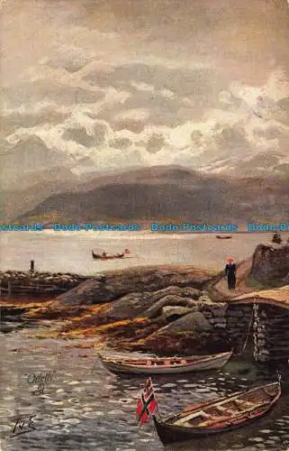 R043127 Der Sognefjord. stecken. Oilette