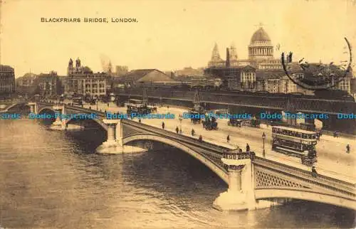 R043141 Blackfriars Bridge. London. 1912