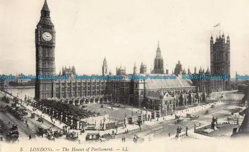 R043292 London. The Houses of Parliament. LL. Nr 5