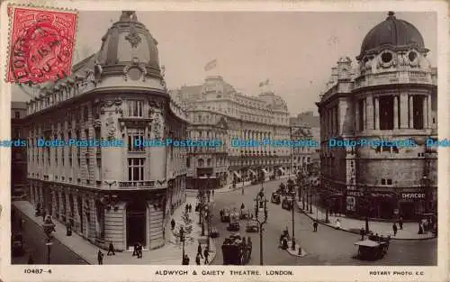 R043310 Aldwych and Caiety Theatre. London. Drehbar. 1911