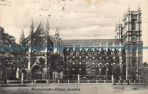 R043338 Westminster Abbey. London. Valentinstag. 1908