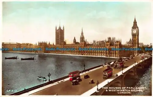 R043771 The Houses of Parliament und Westminster Bridge. London. Lansdowne. RP