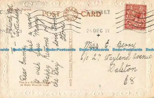 R043845 Grüße. Geburtstag Freuden Schwester. Drehbar. RP. 1921
