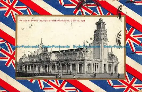 R043489 Palace of Music Franco British Exhibition. London 1908. Valentinstag. 1908