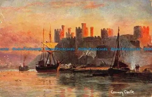 R043508 Conway Castle. Hildesheimer. 1906