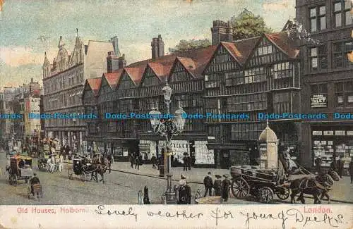 R043941 Alte Häuser. Holborn. London. 1905