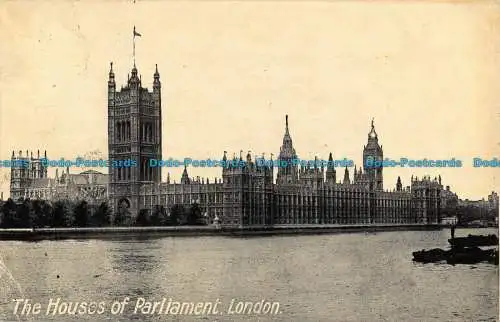 R043956 The Houses of Parliament. London. Klassische