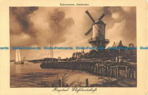 R044942 Ruysdael. Flusslandschaft
