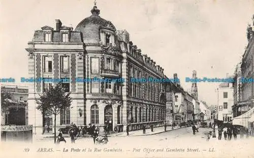 R044946 Arras. Post und Gambetta Street. LL. Nr 39