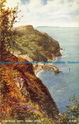 R043671 Clovelly von Hobby Drive. Valentinstag. Kunstfarbe. Nr A598