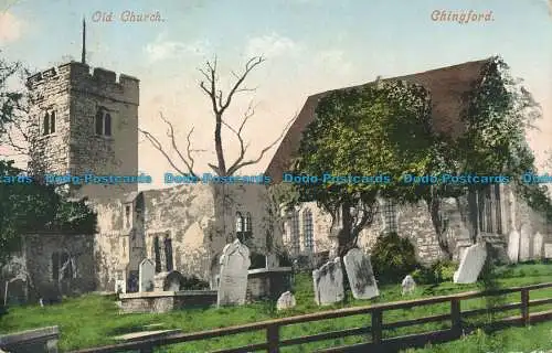 R044099 Alte Kirche. Chingford. 1909