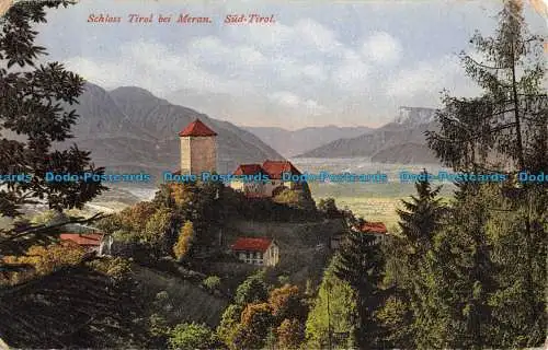 R044986 Schloss Tirol bei Meran. Südtirol. Louis Glaser. 1923